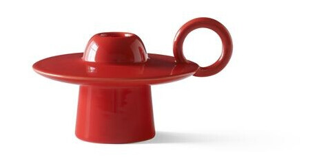 &Tradition Momento JH39 Lysestake Poppy Red Keramikk &Tradition Momento JH39 Lysestake Poppy Red Keramikk