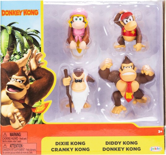 Super Mario Lekefigurer 6 cm 4 pack Donkey Konge Super Mario Onesize Lekefigur Super Mario Lekefigurer 6 cm 4 pack Donkey Konge Super Mario Onesize Lekefigur
