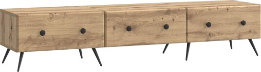 TV skap med skuff Artisan eik 147 x 34,5 x 30 cm Konstruert tre TV skap med skuff Artisan eik 147 x 34,5 x 30 cm Konstruert tre