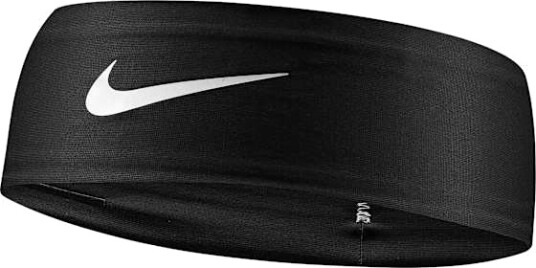 Nike Dri FIT Fury Classic Headband Black/White/White OS Nike Dri FIT Fury Classic Headband Black/White/White OS