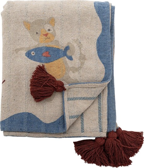 Bloomingville MINI Mille pledd Flerfarget Bloomingville MINI Mille pledd Flerfarget