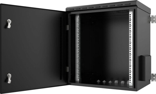 Lanview By Logon Rack Skap 60 X 45 Veggmonterbar Svart Ral 9005 12U 19" Lanview By Logon Rack Skap 60 X 45 Veggmonterbar Svart Ral 9005 12U 19"