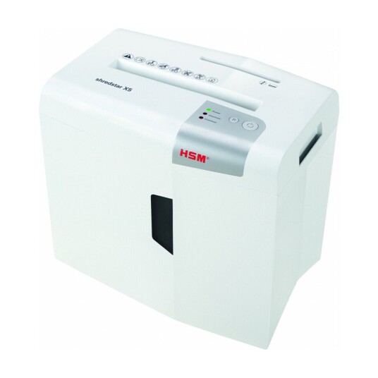 HSM shredstar X5 - Finskæremaskine - partikelskåret - 4,5 x 30 mm - P-4, F-1, O-1, T-2, E-2 HSM shredstar X5 - Finskæremaskine - partikelskåret - 4,5 x 30 mm - P-4, F-1, O-1, T-2, E-2