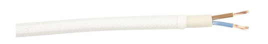 Gelia 4070920071 Tekstilkabel SKK, 3G0,75 25 m bobin Hvit