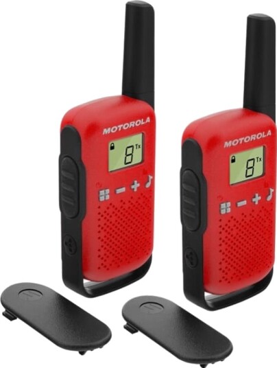 Motorola Talkabout T42 - Bærbar - toveis radio - PMR - 446 MHz - 16-kanalers - svart og rød (en pakke 2) Motorola Talkabout T42 - Bærbar - toveis radio - PMR - 446 MHz - 16-kanalers - svart og rød (en pakke 2)