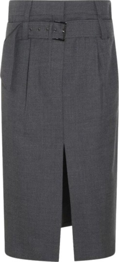 Brunello Cucinelli Dame Skjørt Grå M,