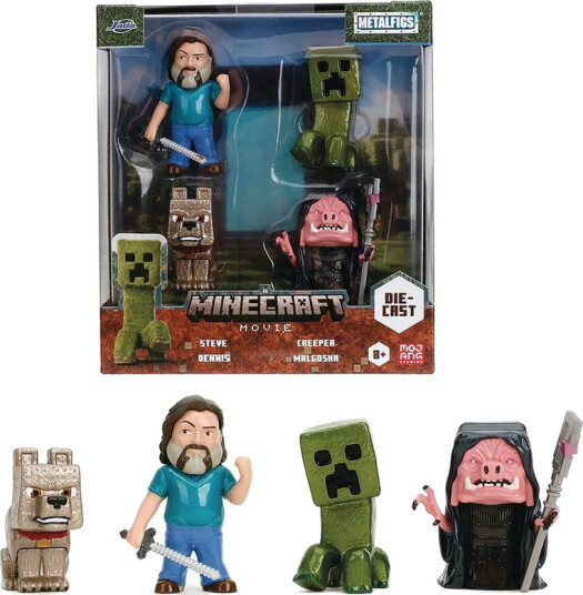 A Minecraft Movie MetalFigs 2.5" Diecast Figure 4Pack