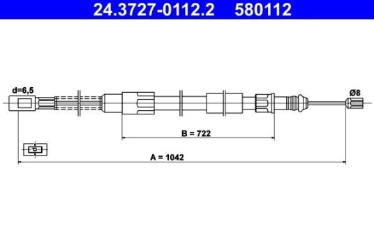 Bremsewire ATE 24.3727 0112.2