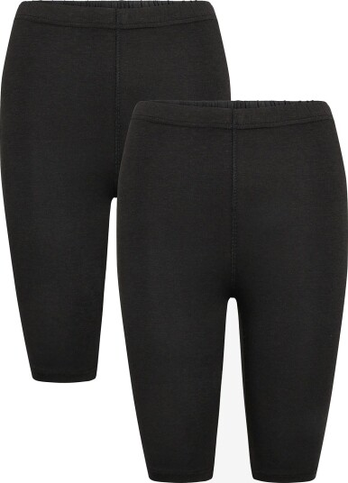 URBAN QUEST | 2 Pack Women Bamboo Short Leggings | XS