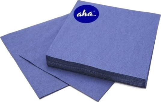 Aha Servietter Aha 3 Lags Bretting 1/4 33X33 Cm 20 Stk. Mørkeblå