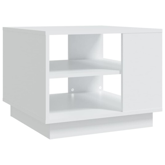 vidaXL Salongbord hvit 55x55x43 cm sponplate