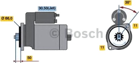 BOSCH 0 986 017 450 Starter BOSCH 0 986 017 450 Starter