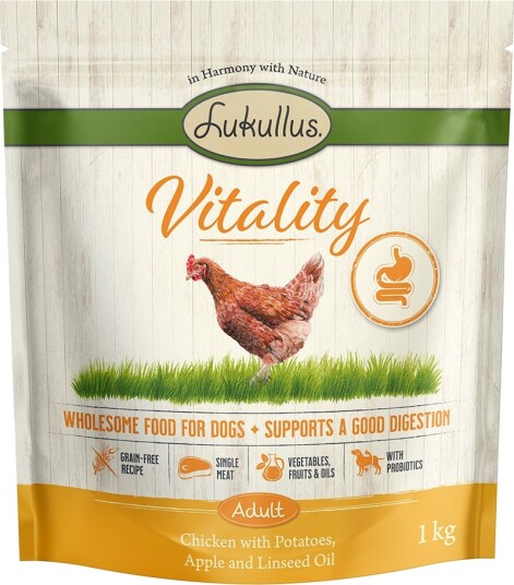 Lukullus Tørrfôr Vitality Digestion Kornfri Kylling 1 kg