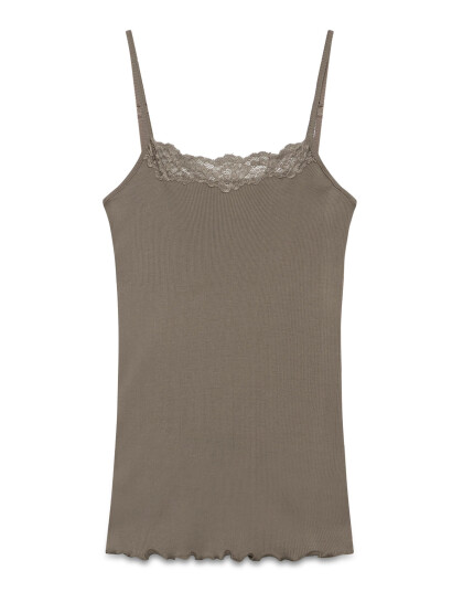 Rosemunde Rwbernadine Organic Sl Strap Lace T - Beige - M Rosemunde Rwbernadine Organic Sl Strap Lace T - Beige - M