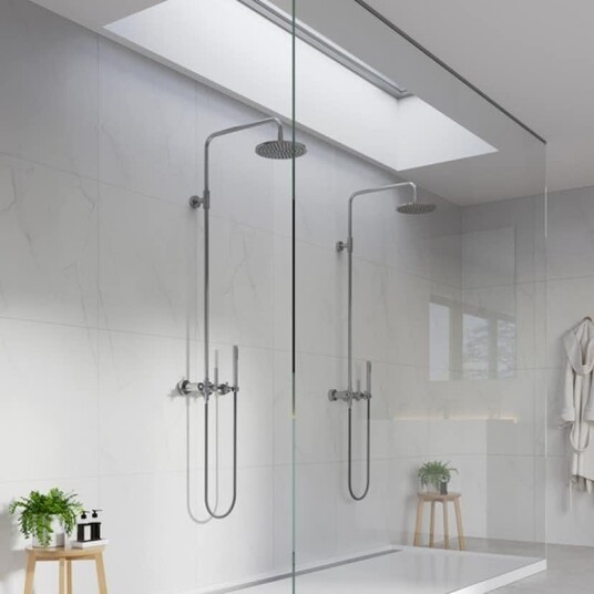 Baderomspanel Fibo 2487 LM6060 Bianco Marble Baderomspanel Fibo 2487 LM6060 Bianco Marble