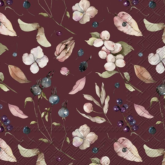 IHR - Serviett aurelia 33x33 cm bordeaux