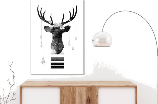 Tavle Abstract Antlers 1 Part Vertical 40X60 Artgeist sp. z o. o.