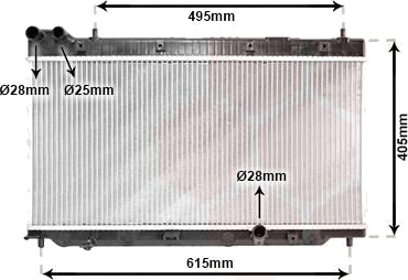 VAN WEZEL 25002206 Radiator motorkjøling VAN WEZEL 25002206 Radiator motorkjøling