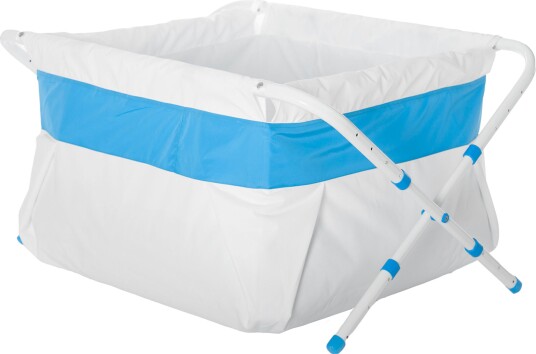 BiBaBad Flexi Sammenleggbart Badekar 60-80cm Blå