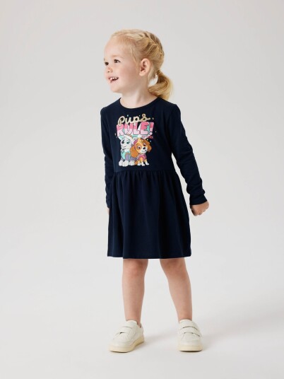 Name It Dyma Pawpatrol Long Sleeve Dress Blå 110