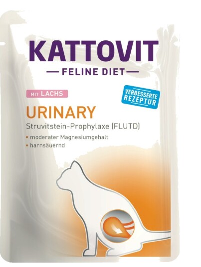 Kattovit Feline Urinary Porsjonspose Laks 24 X 85 G