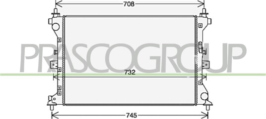 PRASCO SZ362R002 Radiator motorkjøling