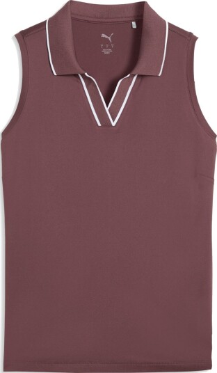 Puma W Cloudspun Ess Sleeveless Golf pologenser dame Rich-Cocoa X-Large