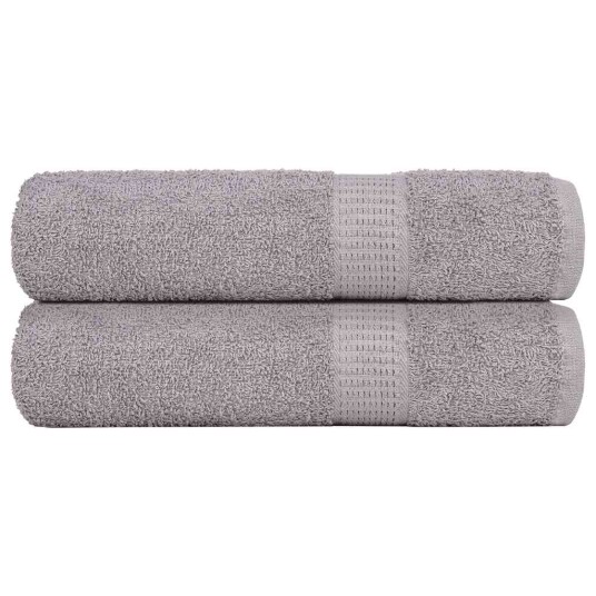 Badehåndklær FROGN 2 stk grå 100x150 cm 360 gsm Badehåndklær FROGN 2 stk grå 100x150 cm 360 gsm