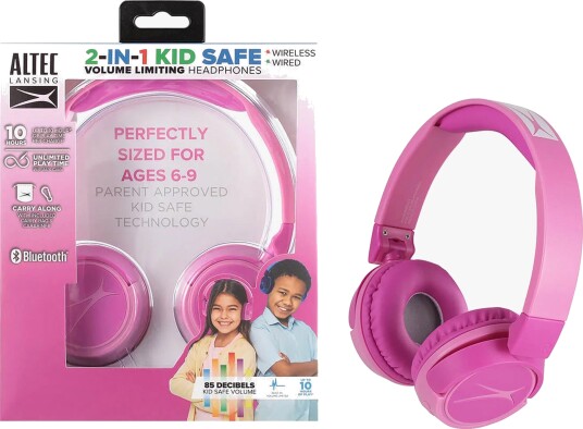 Altec Lansing Kids Headphone Wireless 2in1 On-Ear Pink