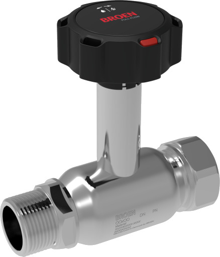 BROEN Fullflow rustfritt stål G3/4xG3/4A DN20 høy gir