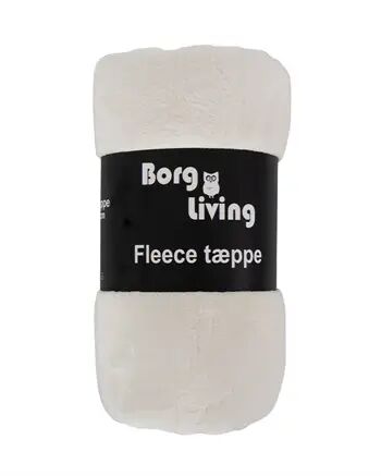 Borg Living Fleeceteppe Hvit 150x200 cm Ekstra myk og fin