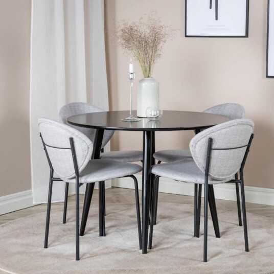 Venture Home Spisegruppe Venture Home Plaza med 4stk Vault Stoler GR24121
