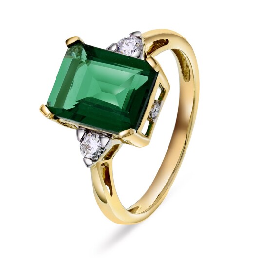 Michelle ring i 585 gult gull med diamanter 0,20 ct, størrelse 50 Michelle ring i 585 gult gull med diamanter 0,20 ct, størrelse 50