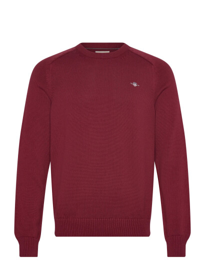 GANT Casual Cotton C-Neck - Red - XXXL GANT Casual Cotton C-Neck - Red - XXXL