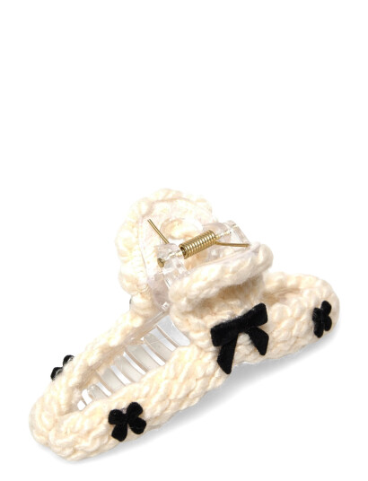 Pipol"s Bazaar Maryam Bow Clamp - Cream - ONE SIZE