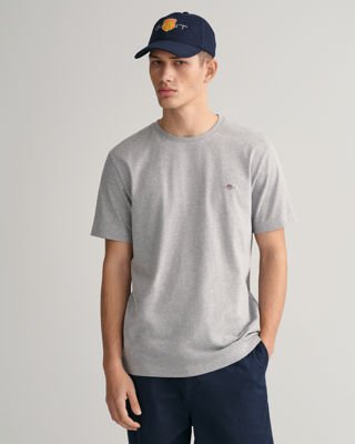 Klassisk t-skjorte i regular-fit GREY MELANGE M