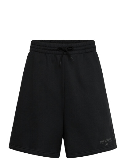 New Balance Linear Graphic Fleece Short 7"   Black   L