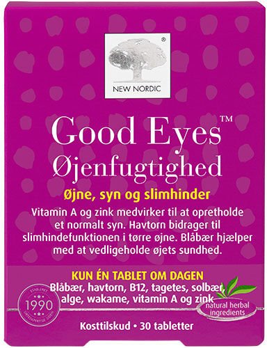 New Nordic Good Eyes Øyefuktighet 30 Tabletter New Nordic Good Eyes Øyefuktighet 30 Tabletter