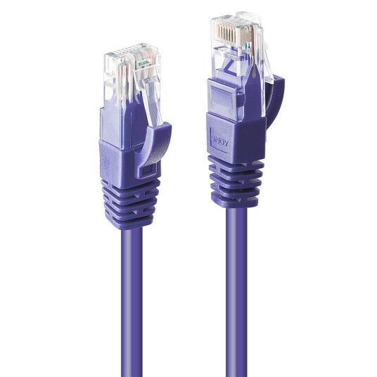 LINDY U/UTP PatchCord Cat6. CU. Purple. 1.0m Factory Sealed