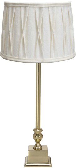 PR Home Linné bordlampe Gull/hvit skjerm 51 cm Natur PR Home Linné bordlampe Gull/hvit skjerm 51 cm Natur