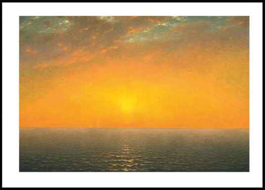 Sunset On the Sea By John Frederick Kensett Plakat Plakat / 100x150cm