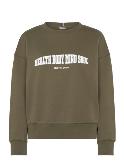 Björn Borg Ace Boyfriend Crew - Green - XS