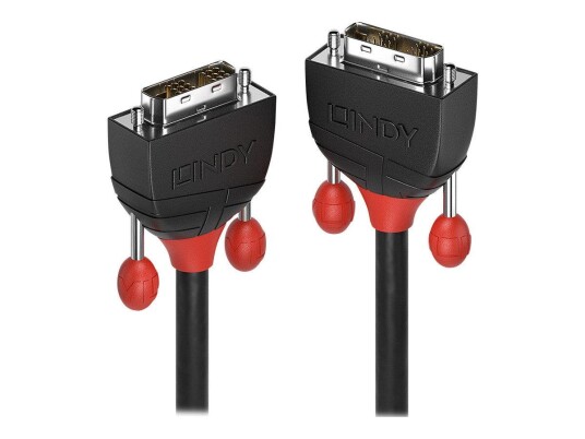 LINDY Black Line - DVI-kabel - DVI-D til DVI-D - 10 m