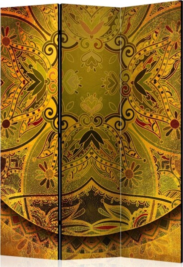 Romdeler Mandala: Golden Power I 113x517 cm - Artgeist sp. z o. o.