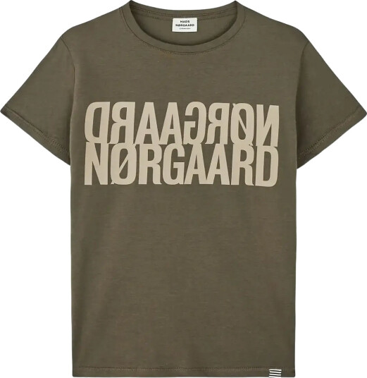 Mads Nørgaard Single Cotton Tuvina Tee Khaki green 164