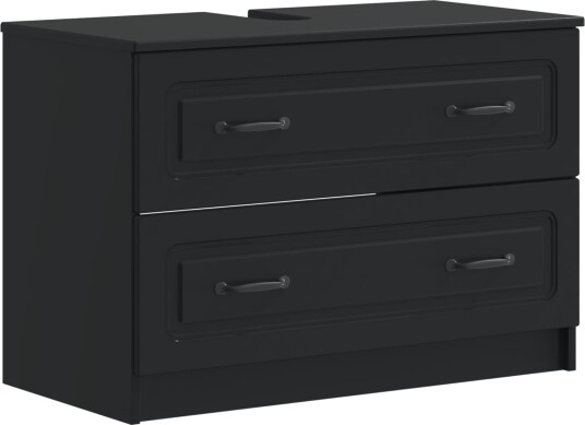 vidaXL Baderomsvaskeskap UTRECHT Svart 82 x 41 x 56 cm Konstruert tre