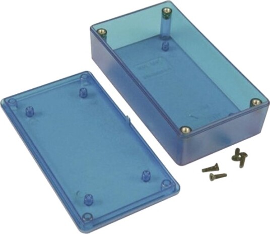 Hammond Electronics 1591Xxbtbu Universalkapsling 113 X 63 X 31 Abs Blå Transparent 1 Stk