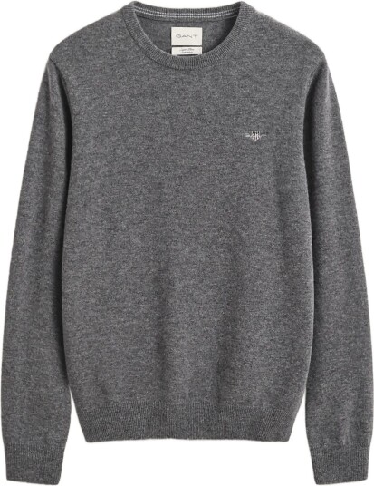 Gant Superfine Lambswool C Neck CHARCOAL MELANGE XXL Gant Superfine Lambswool C Neck CHARCOAL MELANGE XXL