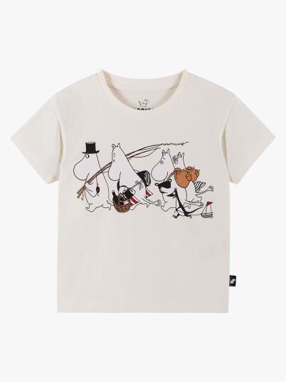 Reima Moomin Gosa T skjorte Off White 110 Reima Moomin Gosa T skjorte Off White 110
