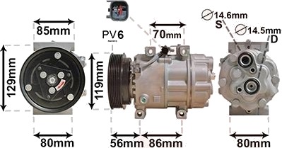AC-kompressor VAN WEZEL 1800K378 AC-kompressor VAN WEZEL 1800K378